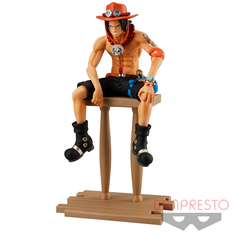 Bandai Original Banpresto Anime One Piece Grandline Journey Portgas D ACE PVC Action Figure Collectible Model Toys