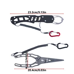 Pinzas de pesca portátiles de aleación de aluminio con palanca