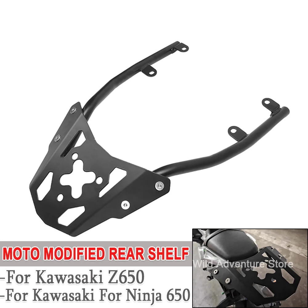 

Задний багажник для мотоцикла Kawasaki Ninja Z650 2017-2022 2023, крепление для грузового бокса, подставка для хранения, держатель для кофра