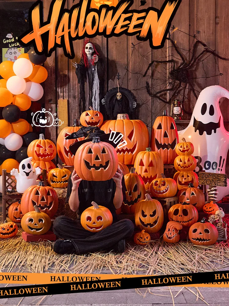 

For Halloween pumpkin lanterns, props, decorations, shopping mall window ornaments, outdoor scene arrangements, hollowed-out lum