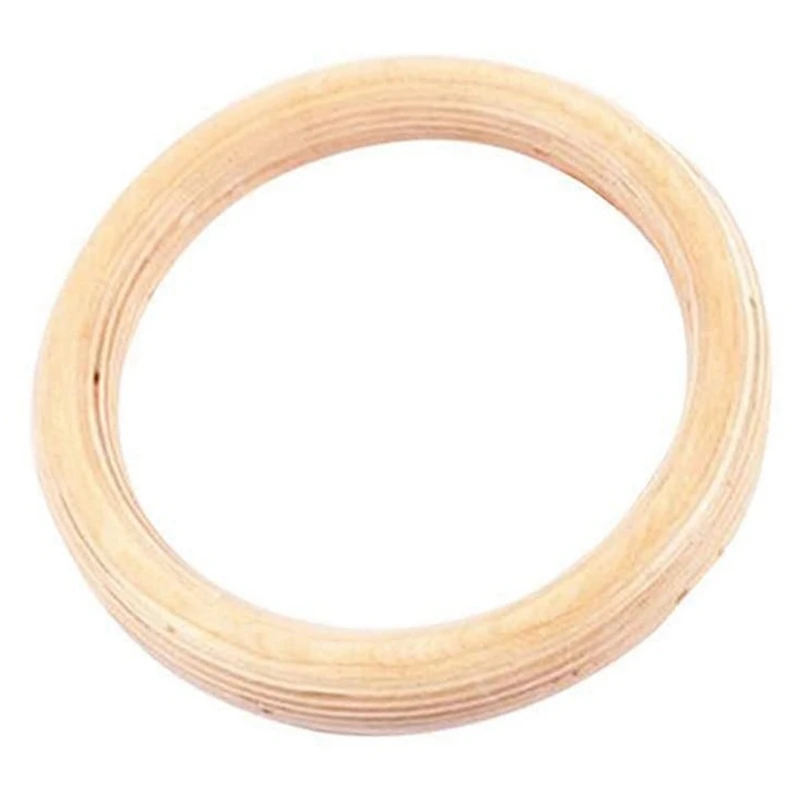 Top!-1Pcs Birch Fitness Rings Gymnastics Training Ring New Wooden 32Mm Exercise Fitness Gymnastic Rings Gym Exercise