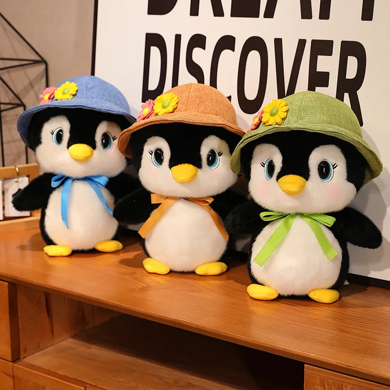 Kawaii-ペンギンのぬいぐるみ,ぬいぐるみ,かわいい動物のぬいぐるみ,柔らかいぬいぐるみ,ハグ,枕,赤ちゃんの子供と女の子,家の装飾