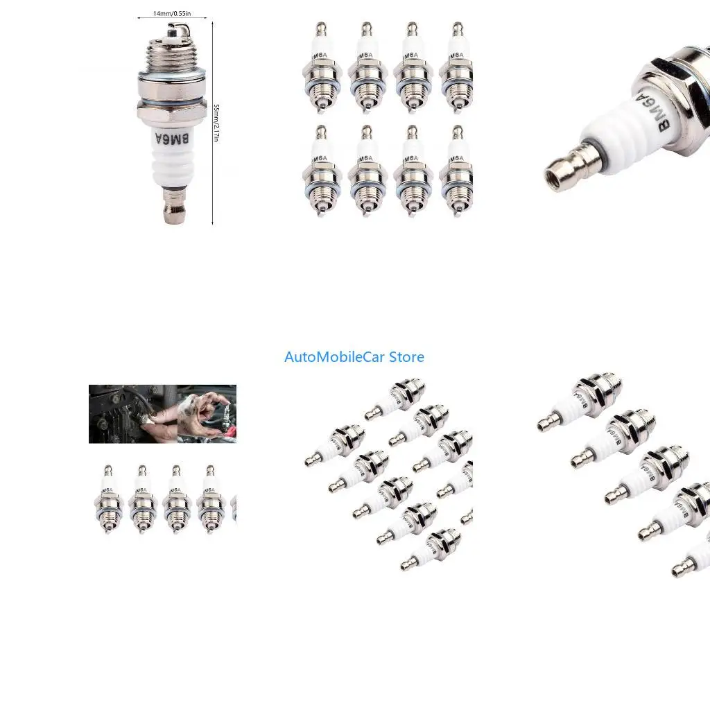 G8TE Sparks Plug BM6A for 33cc 43cc 47cc 49cc Pocket Bike ATV Quads Scooter 2-Strokes Engine Trimmer Blower Chainsaw