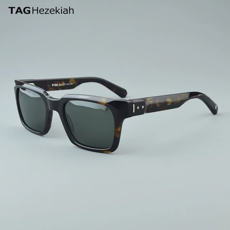 TAG Hezekiah luxury brand Polarized sunglasses men/superior quality sun glasses bran dsunglass UV400 Goggles women 8761 green