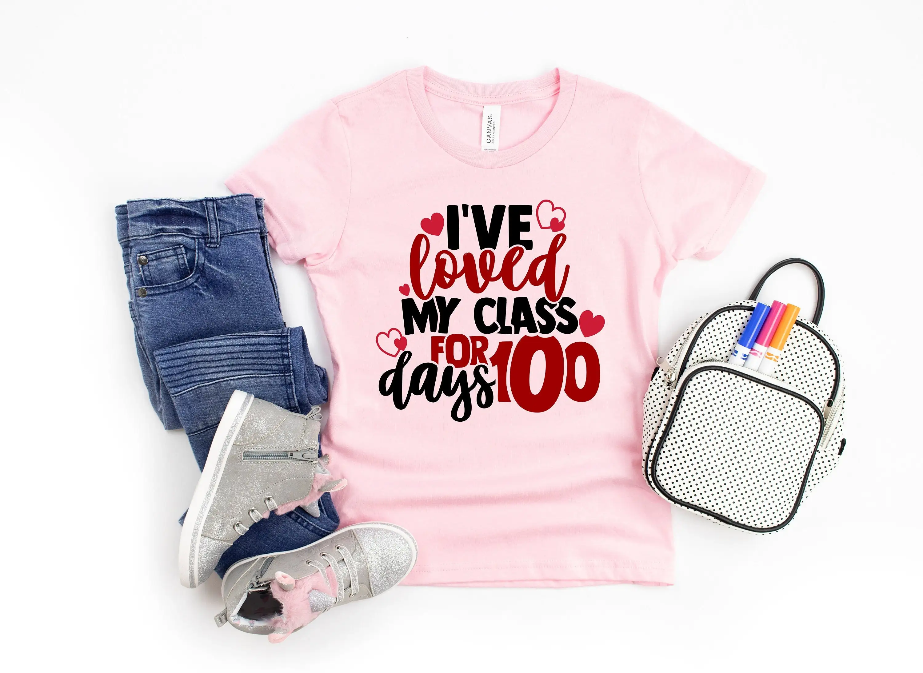 I've Loved My Class For 100 Days T Shirt Of School Teacher s Appreciation Brighter Back to