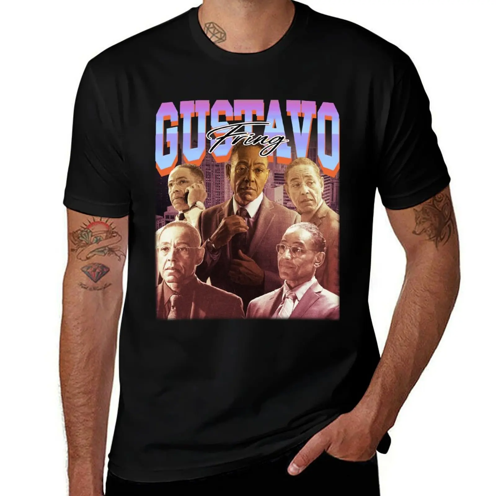 

GUSTAVO FRING Vintage 90s Rap Style, Gustavo Fring Bootleg Fan T-Shirt t shirts for man pack cotton man t shirts graphic T-Shirt