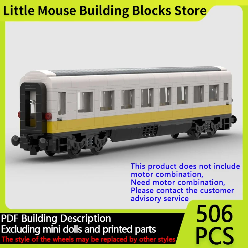 

City Car Model MOC Building Bricks German Airport Express Train Modular Technology Gifts Holiday Assemble Children Toys Suit