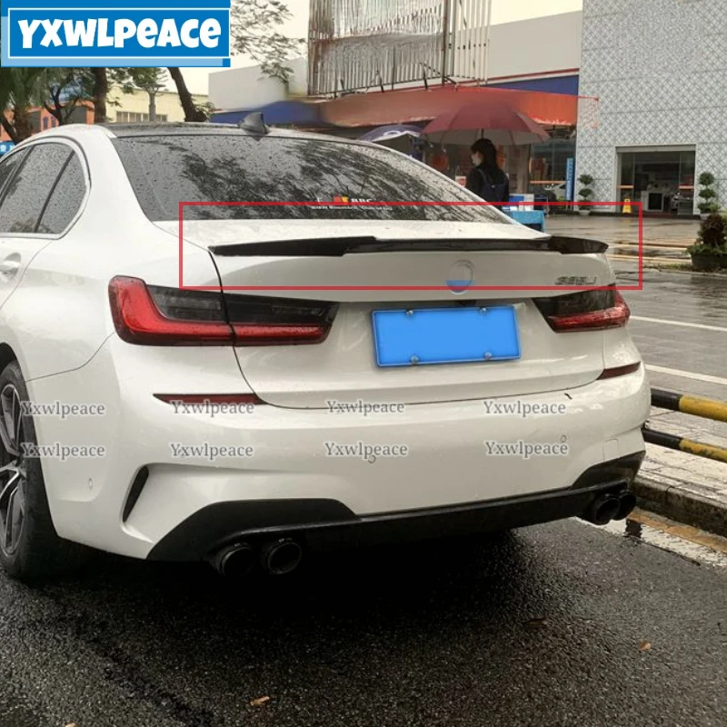 

For BMW G20 G28 Spoiler 2019 2020 2021 New 3 Series 320i 325li High Quality ABS Material M4 Style Trunk Lip Spoiler Trunk Wing