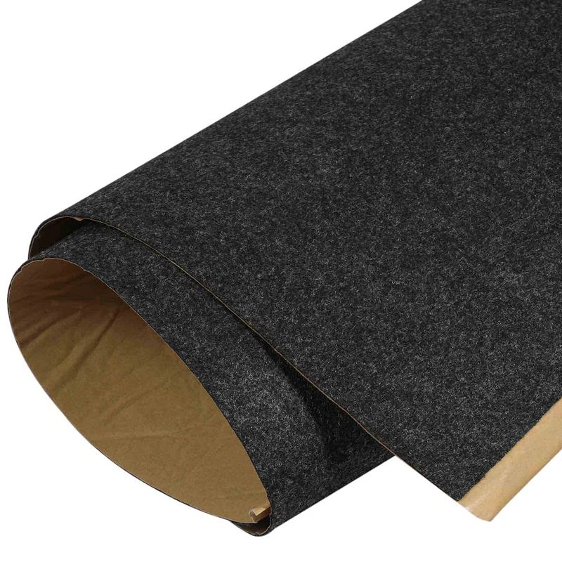 3X Speaker Cloth Car Subwoofer Box Polyester Fiber Sound-Absorbing Board Clothes Anti-Seismic Blanket Felt Gray