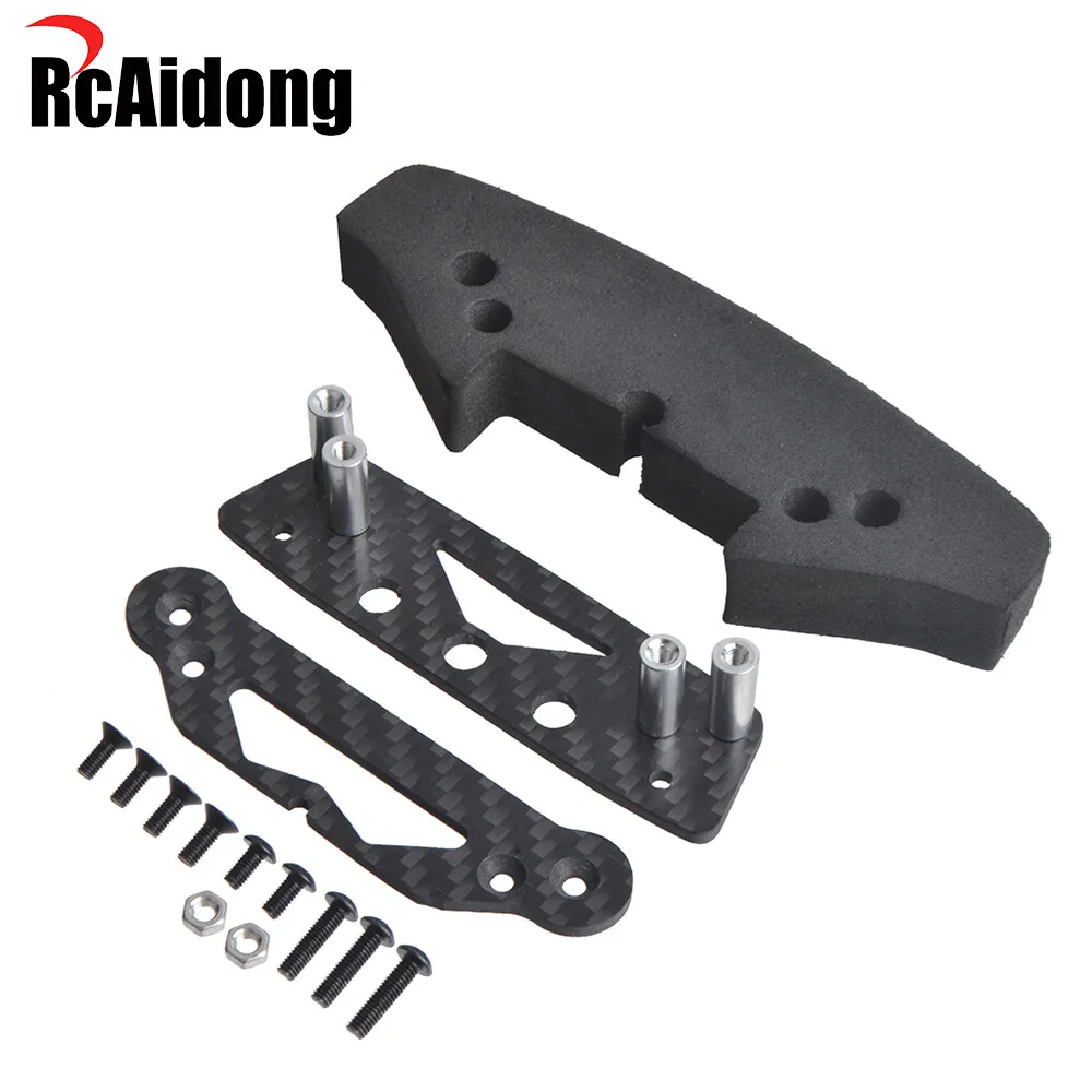 Kohlefaser-Frontstoßstangen-Kit für Tamiya TA03F Pro, TA03F, TA03FS 1/10 RC On-Road Drift Touring Car Upgrade-Teile