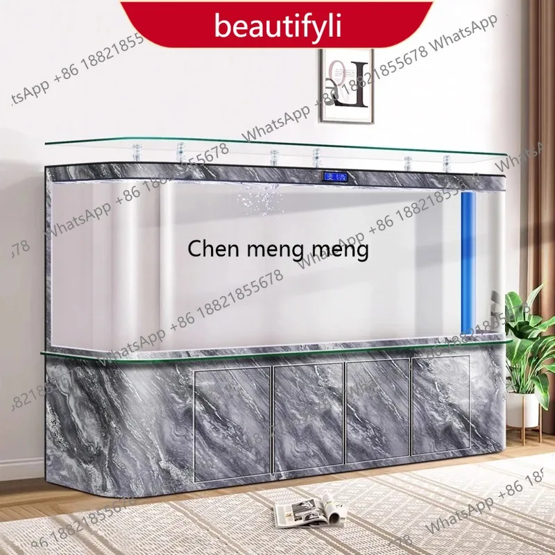 

M53 Fish Bowl Living Room Coffee Table Aquarium Fish Tanks Indoors Modern Aquarium Ecology Living Room Furniture El Acuario