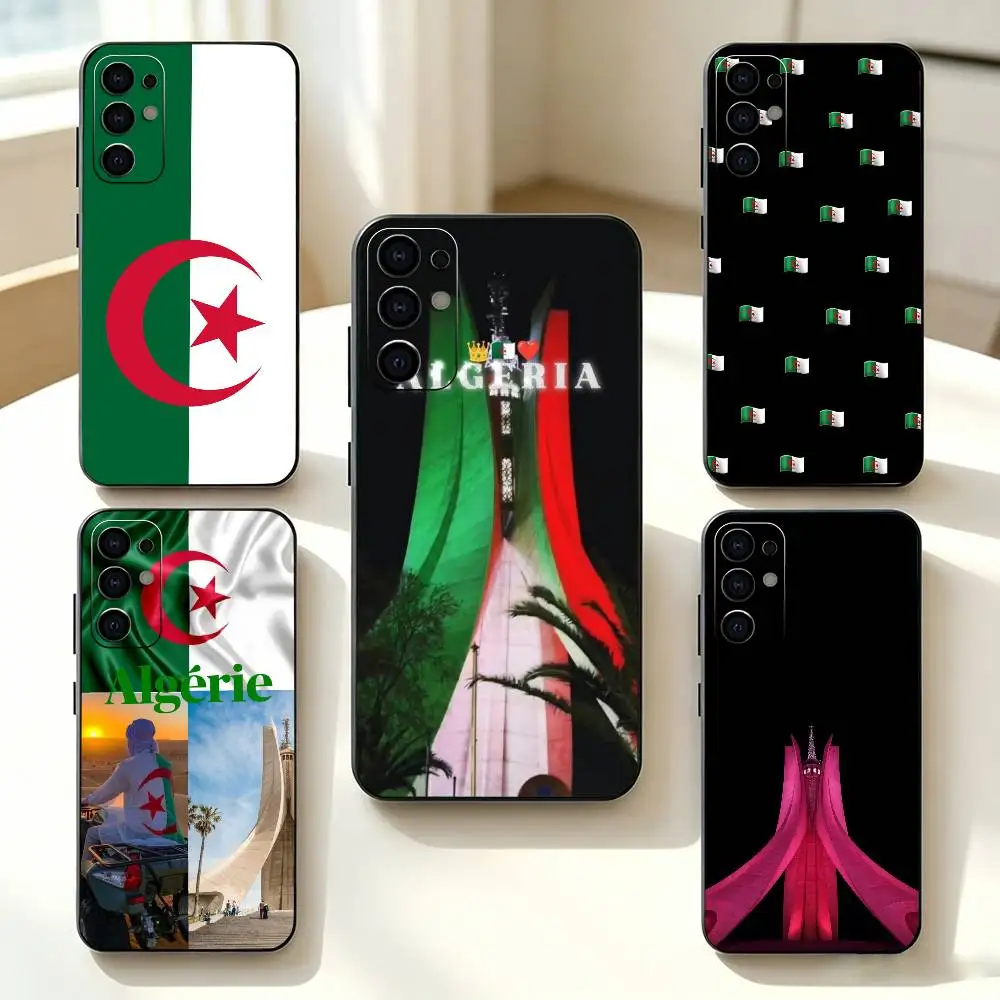 A-Algeria-a Flag-g   Phone Case Black Silicone Soft For Samsung S25,S24,S21,S22,S23,S30,Ultra,S20,Plus,Fe,Lite