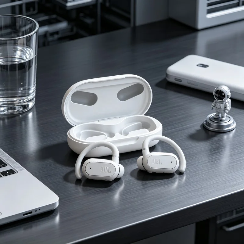 JBL Soundgear Sense Open-Ear Bluetooth Earbuds with JBL Headphones App and Touch Controls