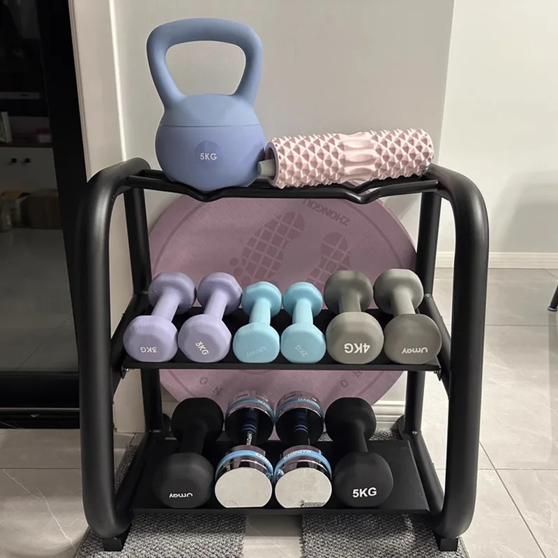 Dumbbell Storage Rack, Home Fitness Equipment, Thickened Steel Plate, Small Multifunctional Kettle Bell Rack Manufacturer