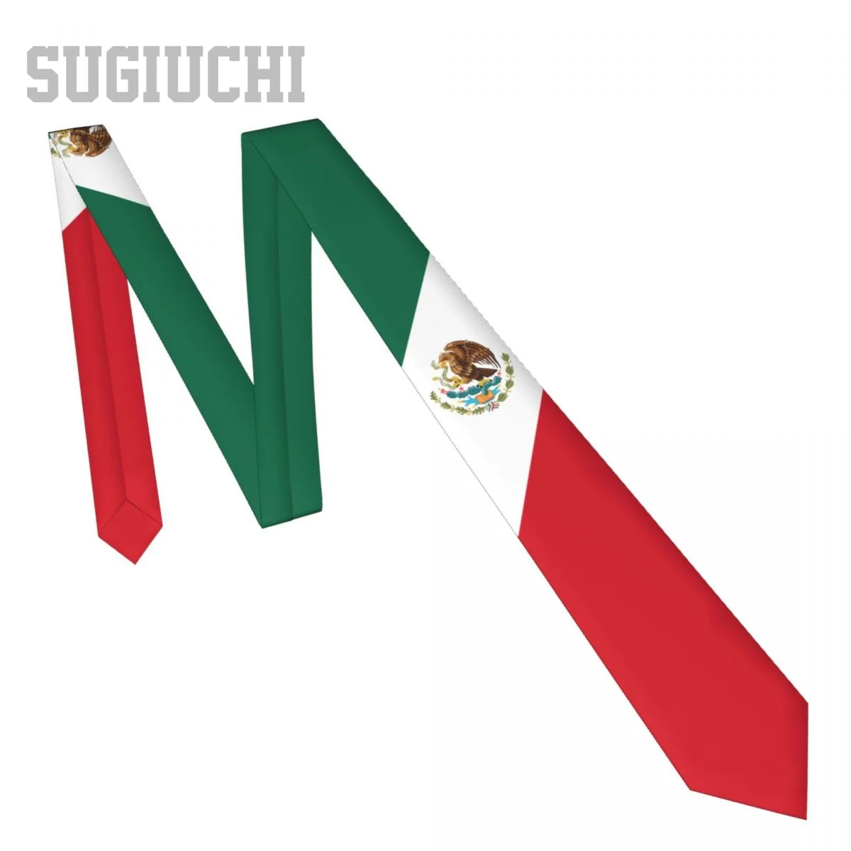 Mexico Flag Emblem Men Women Neck Ties Casual Plaid Tie Suits Slim Wedding Party Business Necktie Gravatas