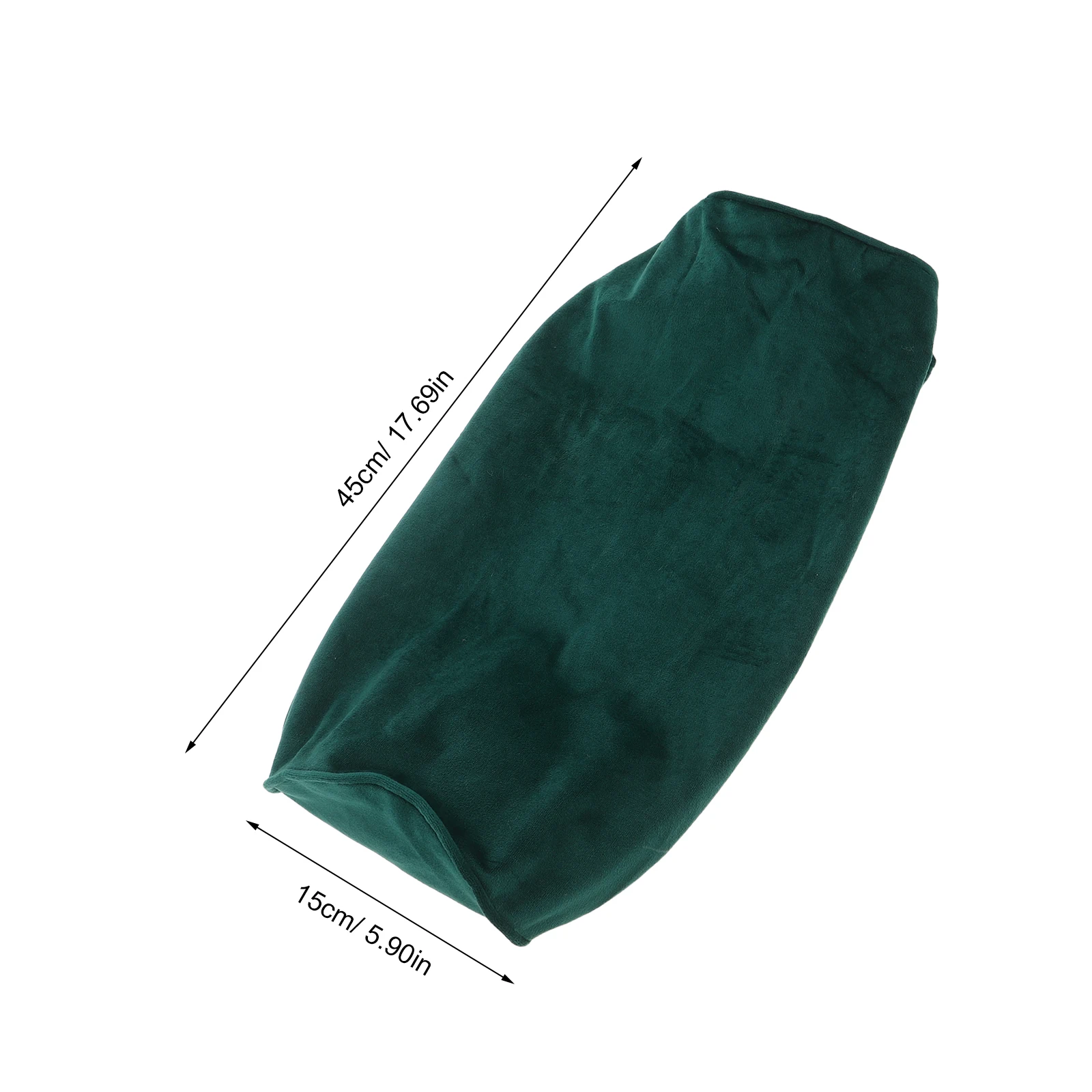 Round Pillowcase Cylinder Cover Zippered Neck Roll Pillow Case Soft Removable Travel Bedroom Living Room Sofa Cushion 40x15cm