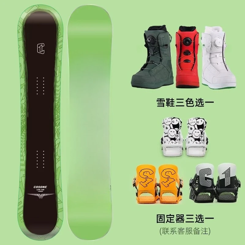 2025 High Quality Adult Winter Sports Freestyle Carbon Fiber Snowboard with Binding and Boots