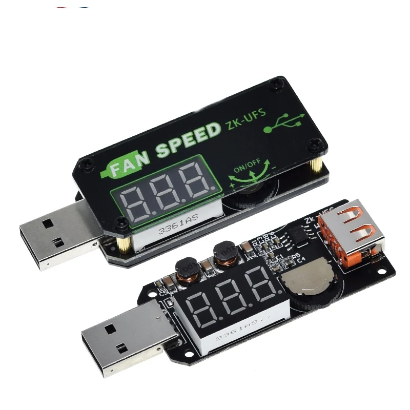 5V 5W USB Fan Governor Timer LED Dimming Module Voltage Adjustable Speed Controller For Office Car Student Dormitory
