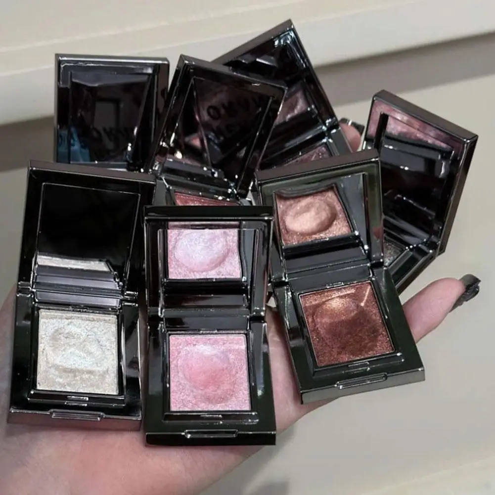 Palette di ombretti singoli perlati Light Argento scuro Evidenziatore bagnato Cosmetici Occhi perlati Pigmenti Ombra Z5Z5