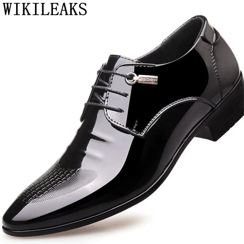 Black Designer Formal Oxford Shoes For Men Wedding Shoes Leather Italy Pointed Toe Mens Dress Shoes 2024 Sapato Oxford Masculino