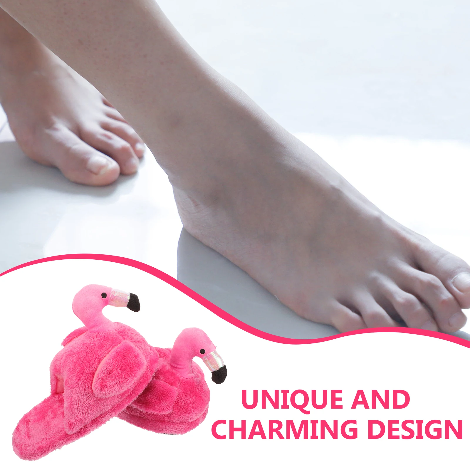 Mode enfant en bas âge fille pantoufles pour la maison intérieure bébé article mocassins en peluche chaud mignon flamant enfants petit enfant maison chaussures cadeau