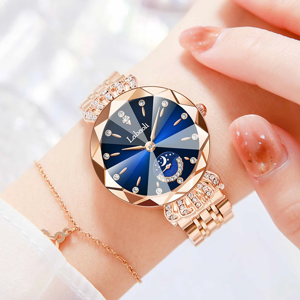 

Luxury Ladies Watches Elegant Diamond Jewelry Quartz Bracelet Wristwatch Gifts for Women 2025 Fashion Dress Clock Waterproof