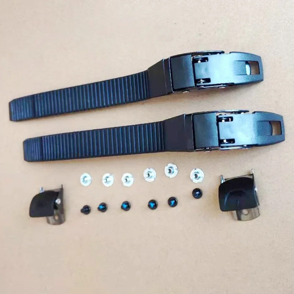 

2 Sets Inline Skate Strap Buckle With Clamp Screws Nut For Adult Children Roller Skate Shoes Energy Strap Skating Accessories ﻿