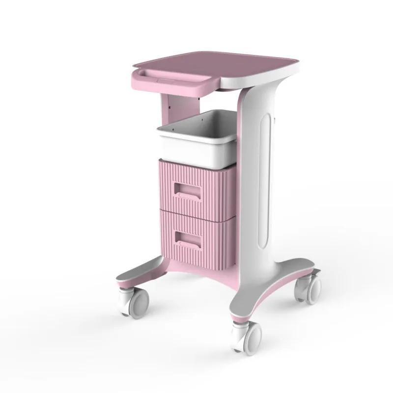 Mobile Portable Plastic Tool Cart European Design for Hair Salon Mall Dental Salon Beauty Clinic Workshop Drawer Storage Rack