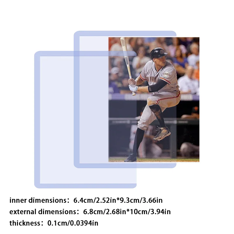 25 Stück Transparente Koreanische Kpop-Kartenhüllen mit Schutzfolie, Klare Kartenhalter, Idol-Foto-Spielkartenhüllen 35PT – Detail 4