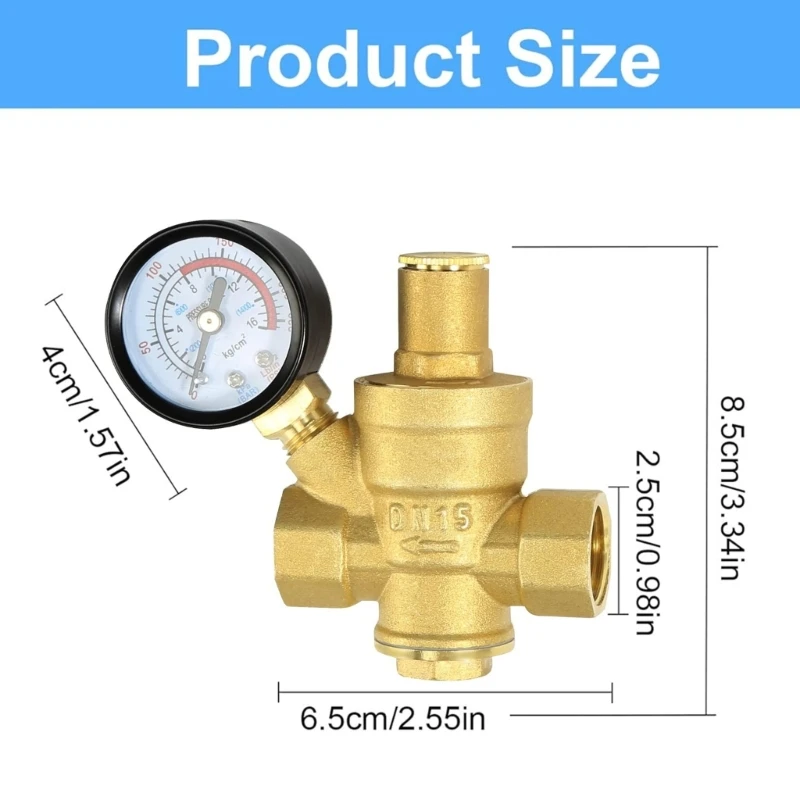 Régulateur pression réglable en laiton DN15, pouces, pour usage résidentiel Commercial, livraison directe