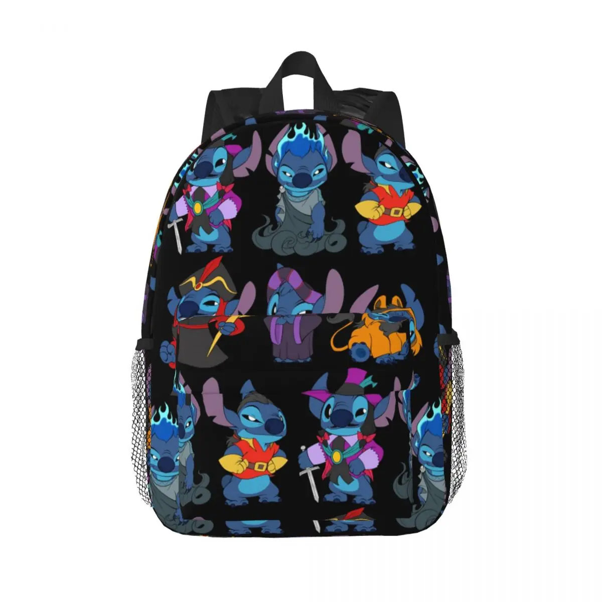 90's Kids Halloween Time Stitch Shirt Backpacks Teenager Bookbag Students School Bag Laptop Rucksack Shoulder Bag Large Capacity