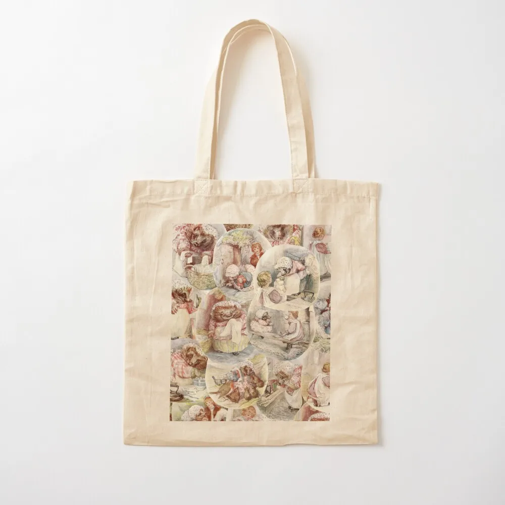 

Mrs Tiddy Winkle Collage Tote Bag eco bag folding Portable shopping bag Candy bags shopper bags Canvas Tote