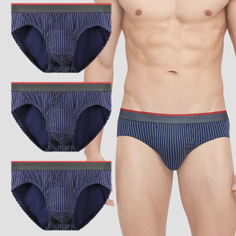

3PCS Men's antibacterial cotton triangle - shaped underwear for teenagers. It's suitable for sports, with a thin style for summe