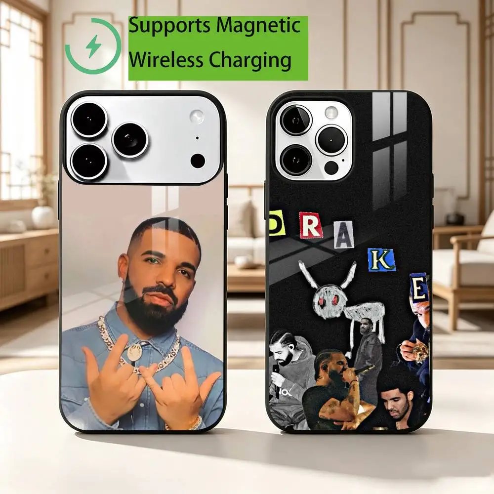 R-Rapper D-Drake Phone Case For iPhone17,16,15,14,13,12,11 Plus,Pro Magnetic with Magsafe Wireless Charging Gift