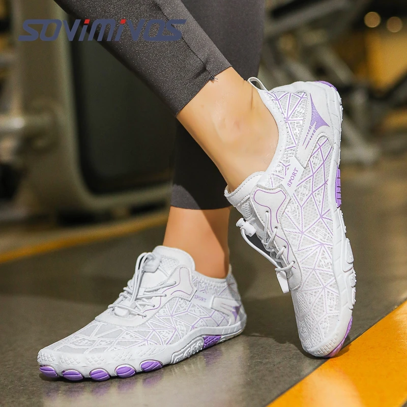 

Мужские туфли с широким носком, босиком, сетчатые дышащие минималистичные летние прогулочные кроссовки с нулевым падением, женские Zapatos Casuales Para Hombre