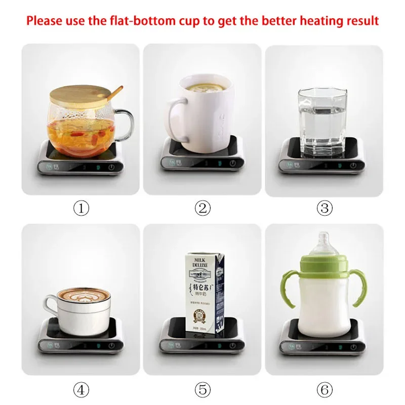 New Potable USB Coffee Mug Cup Warmer for Office Desk Use Home Office Smart Electric Beverage Warmer with 3 Temperature Settings