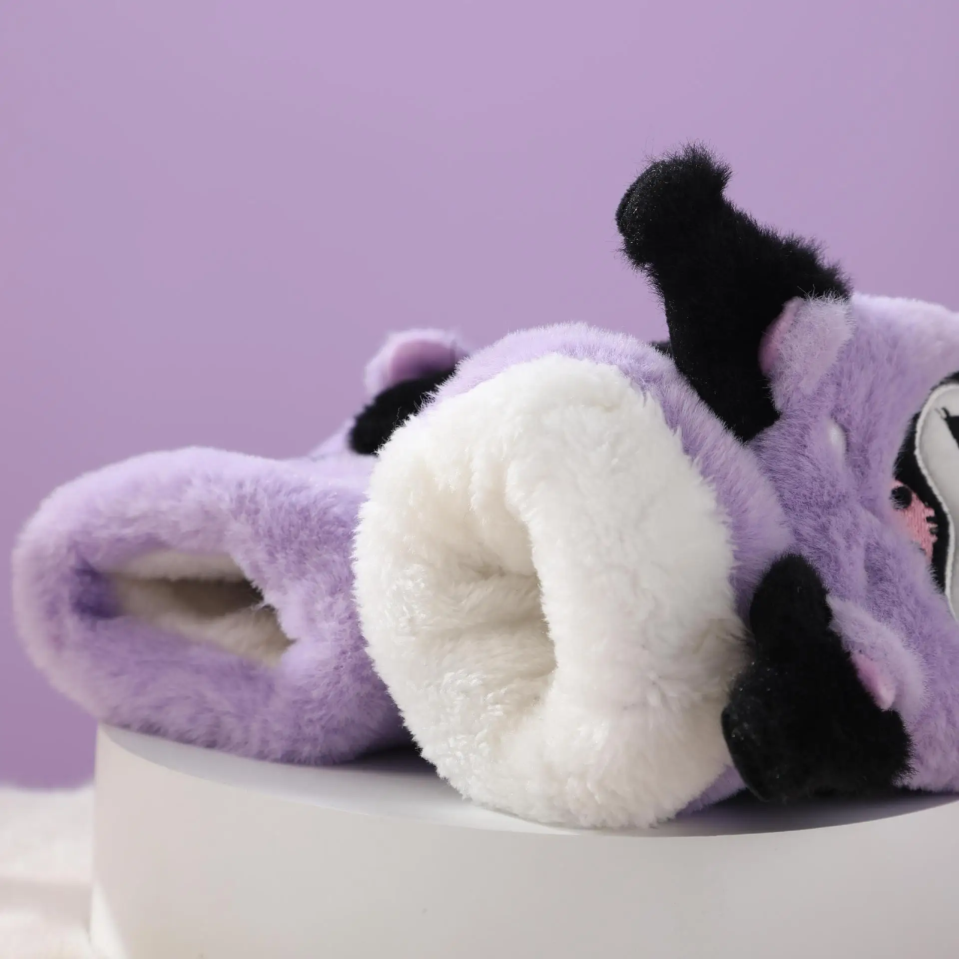 Cold-Proof Glove My Melody Adult Plush Glove Kawaii Kuromi Gloves Flip Half Finger Screen Touch Warm Gloves Winter Gift - Image 3