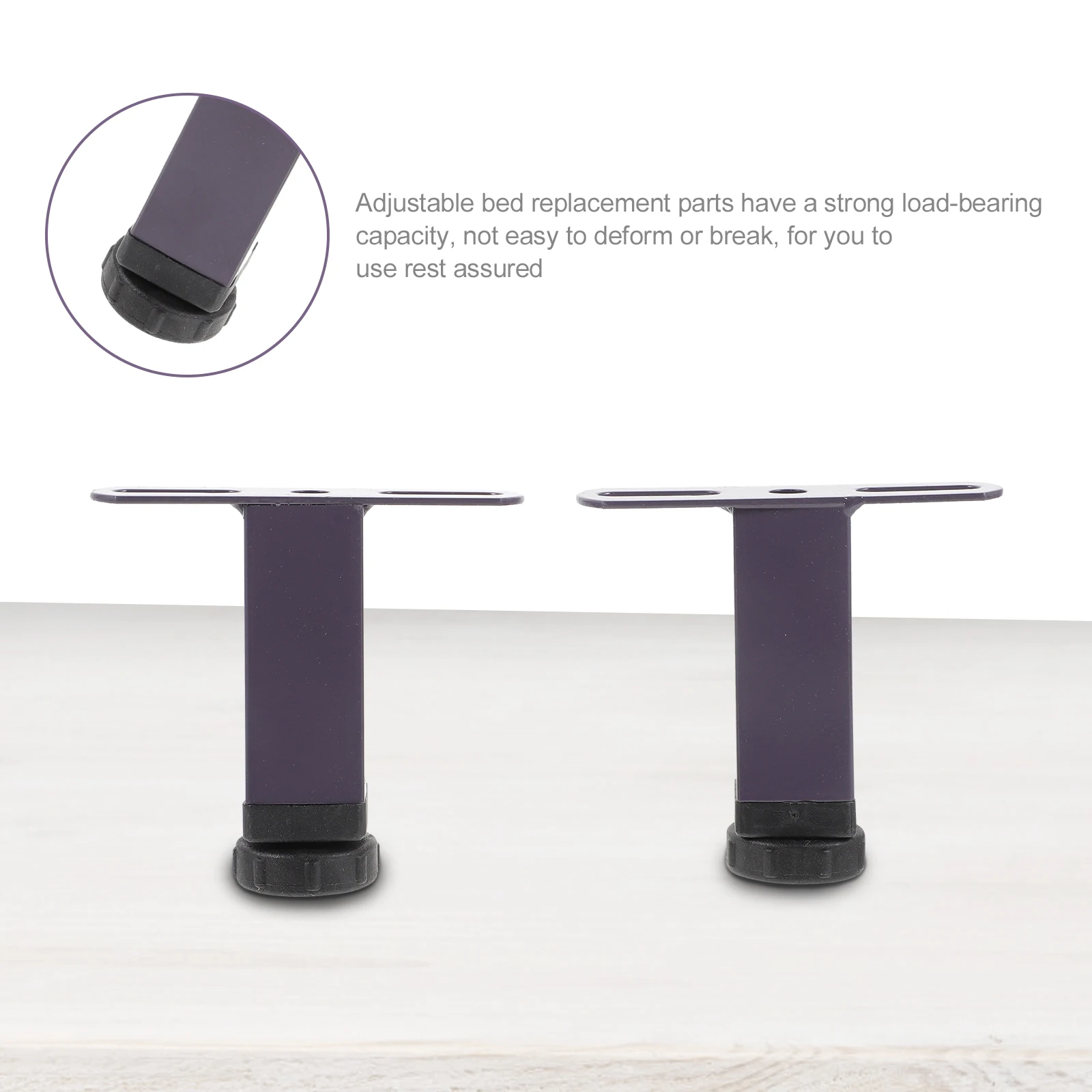 

2pcs Center Adjustable Frame Replacement Parts Sturdy Under Mattress Support Bed Frame Legs Replacement Bed Support Slats