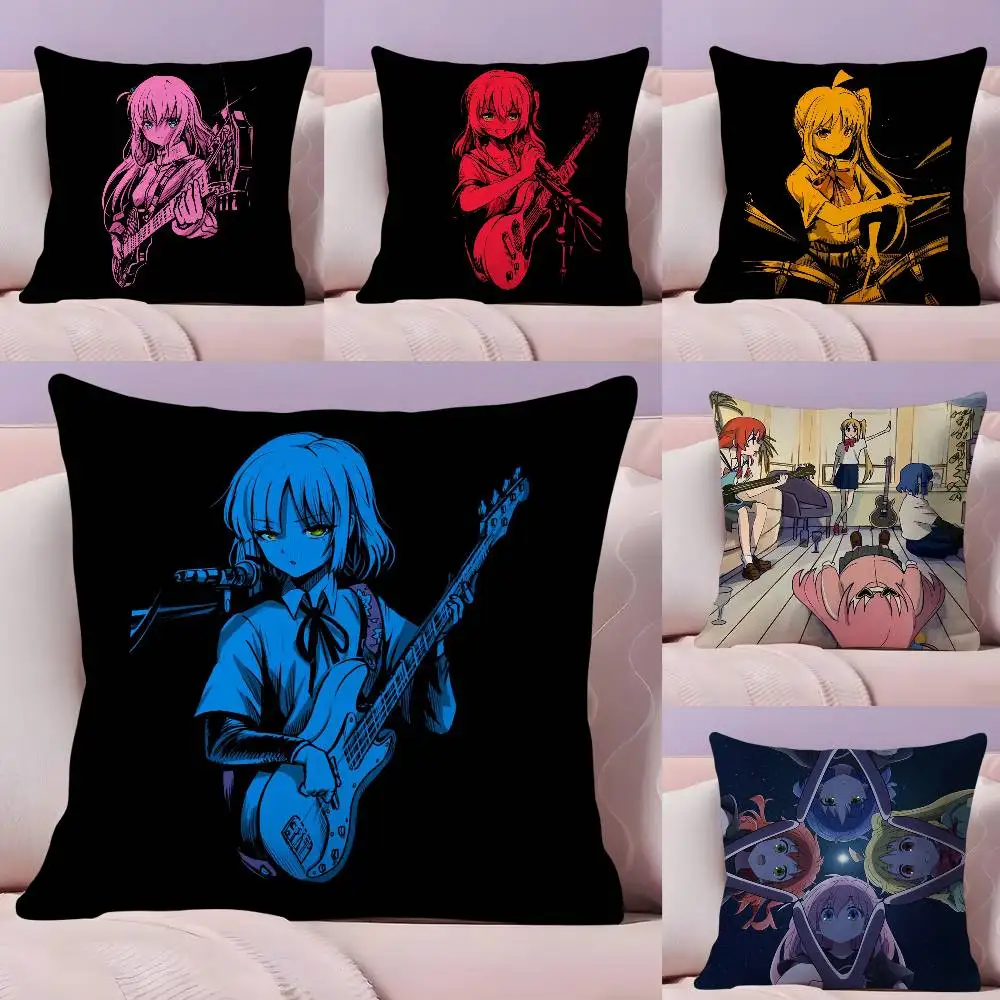 

Anime B-Bocchi the R-Rock Pillow Case Ultra Soft Skin Friendly Fabric Cloud Like Comfort & Concealed Zipper