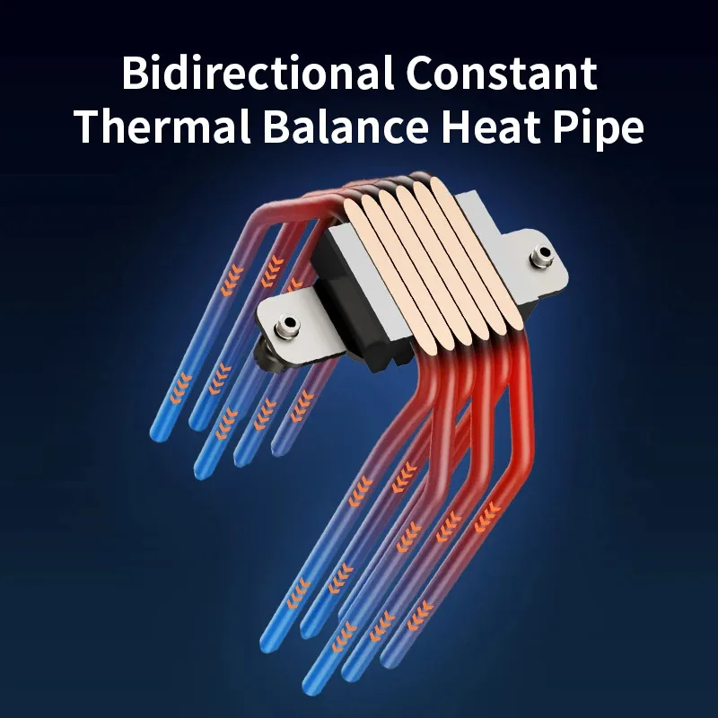 Power Train X-Gamerx MK2 ARGB CPU-Kühler 6 Heatpipes mit Temperaturanzeige Luftgekühlter Kühler für LGA1700 115X AM4 AM5