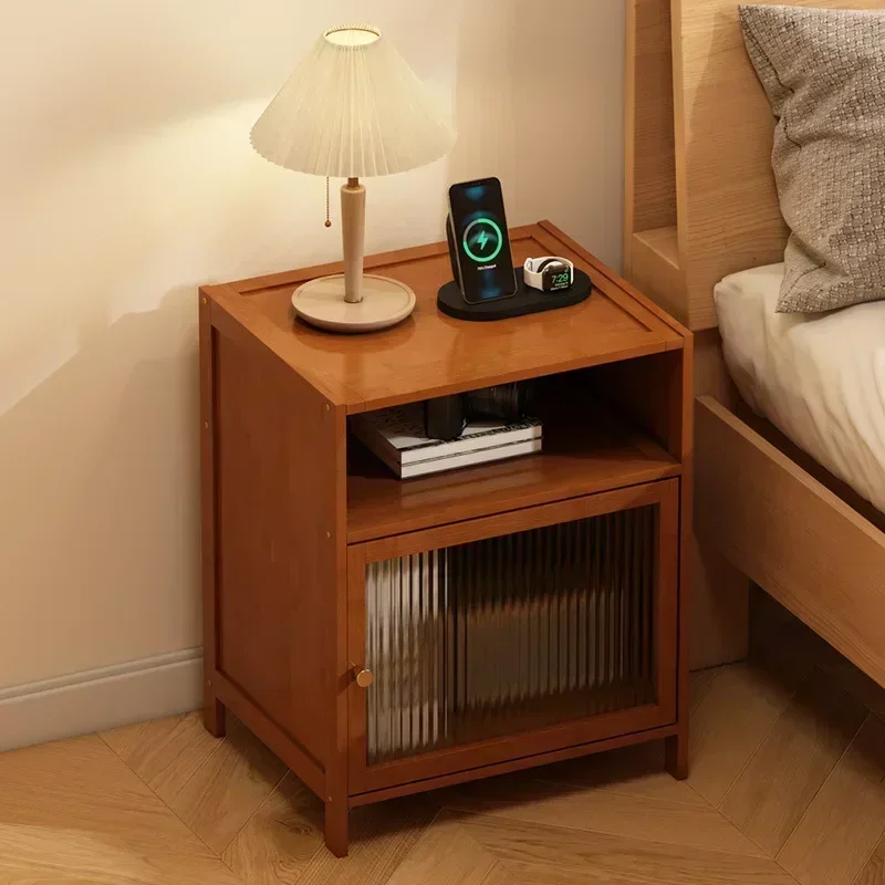 Bedside Table Storage Rack, Small Household Bedroom Bedside Cabinet Alternative, 2024 New Model, Simple And Modern For Rental Ro