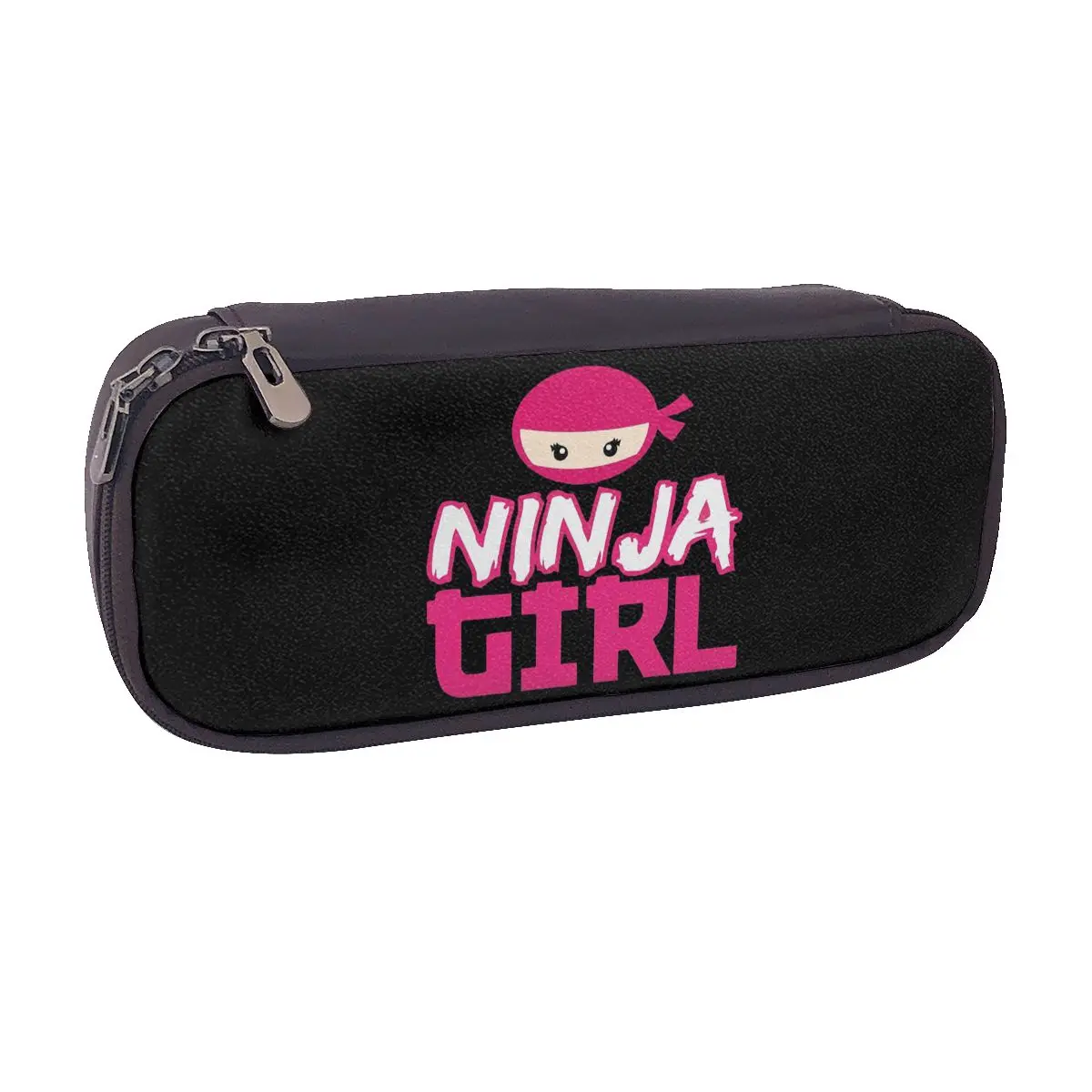 

Spy Ninja Girl Leather Pencil Case for Kids Gifts Pen Box Pencil Bag Stationery Supplies Pen Holder Bag