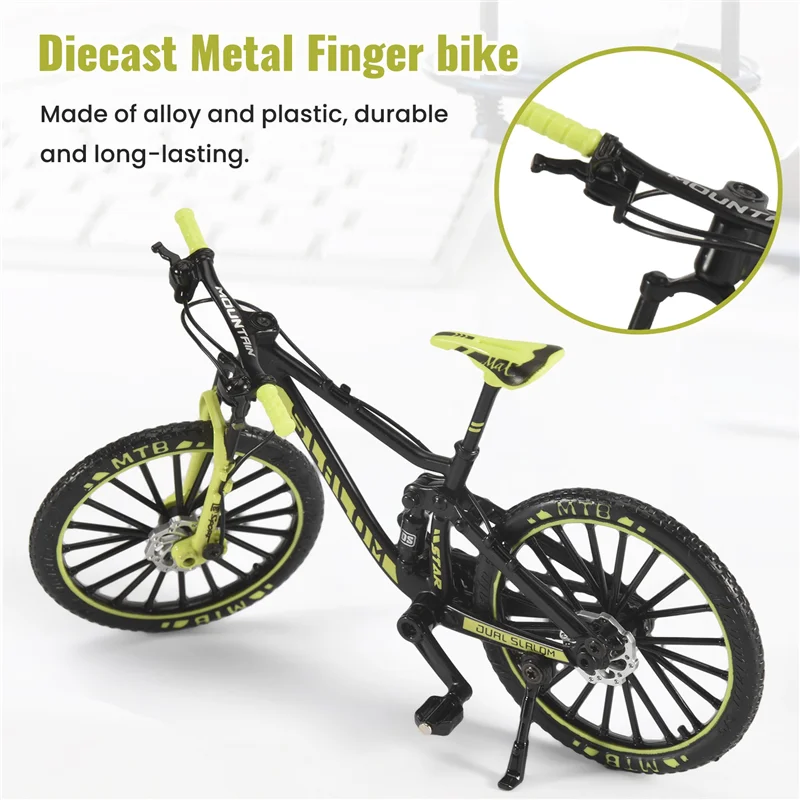 

ABJL-Mini 1:10 Alloy Bicycle Model Diecast Metal Finger Mountain Bike Downhill Bike Adult Collectible Children