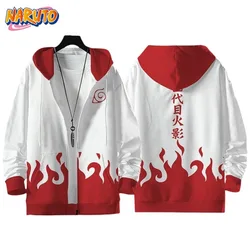 Naruto Uzumaki Naruto Hatake Kakashi anime peripheral boys spring and autumn short simple versatile hooded sweatshirt jacket