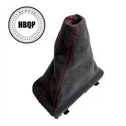 LHD Automatic car Leather GEAR Shift Knob shift knobs Boot FOR AUDI A3 A4 A5 Q3 Q5 2009 2010 2011 2012 2014