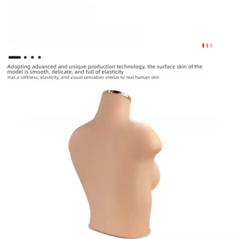 

Уникальный реалистичный женский манекен до половины тела, тон кожи, мягкий силиконовый бюстгальтер, модель дисплея для онлайн-магазина, прямая трансляция, медицинская Sc