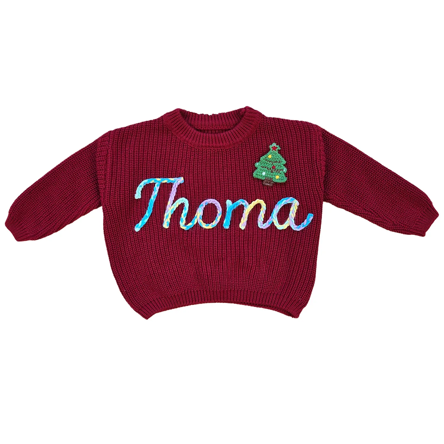 hand Embroidery Name Sweater Custom Name Sweater, Personalized Baby Sweater, Newborn Girl Coming Outfit winter baby girl clothes