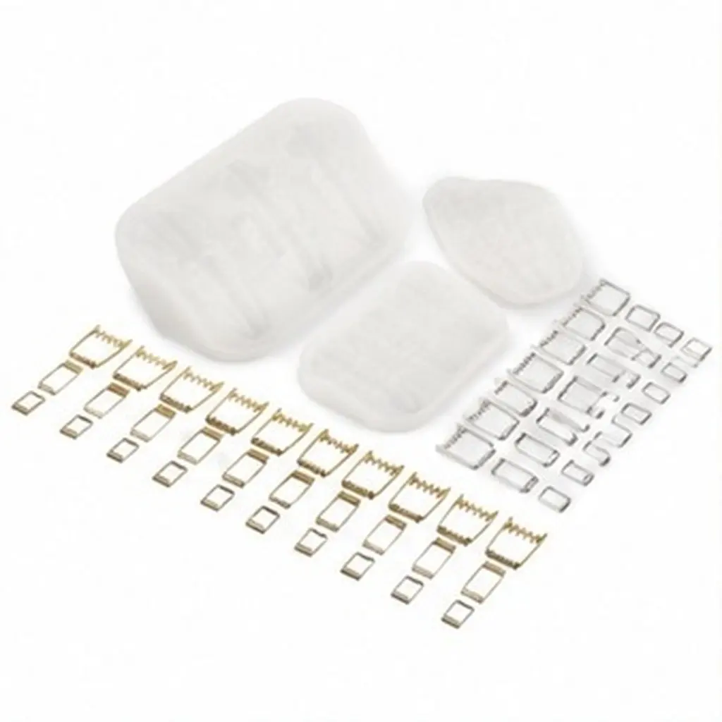 3Pcs Silicone Photo Clip Mould 3 Sizes Resin Casting Molds Postcard Clip Epoxy Mold 60 Springs DIY Craft Tools Set