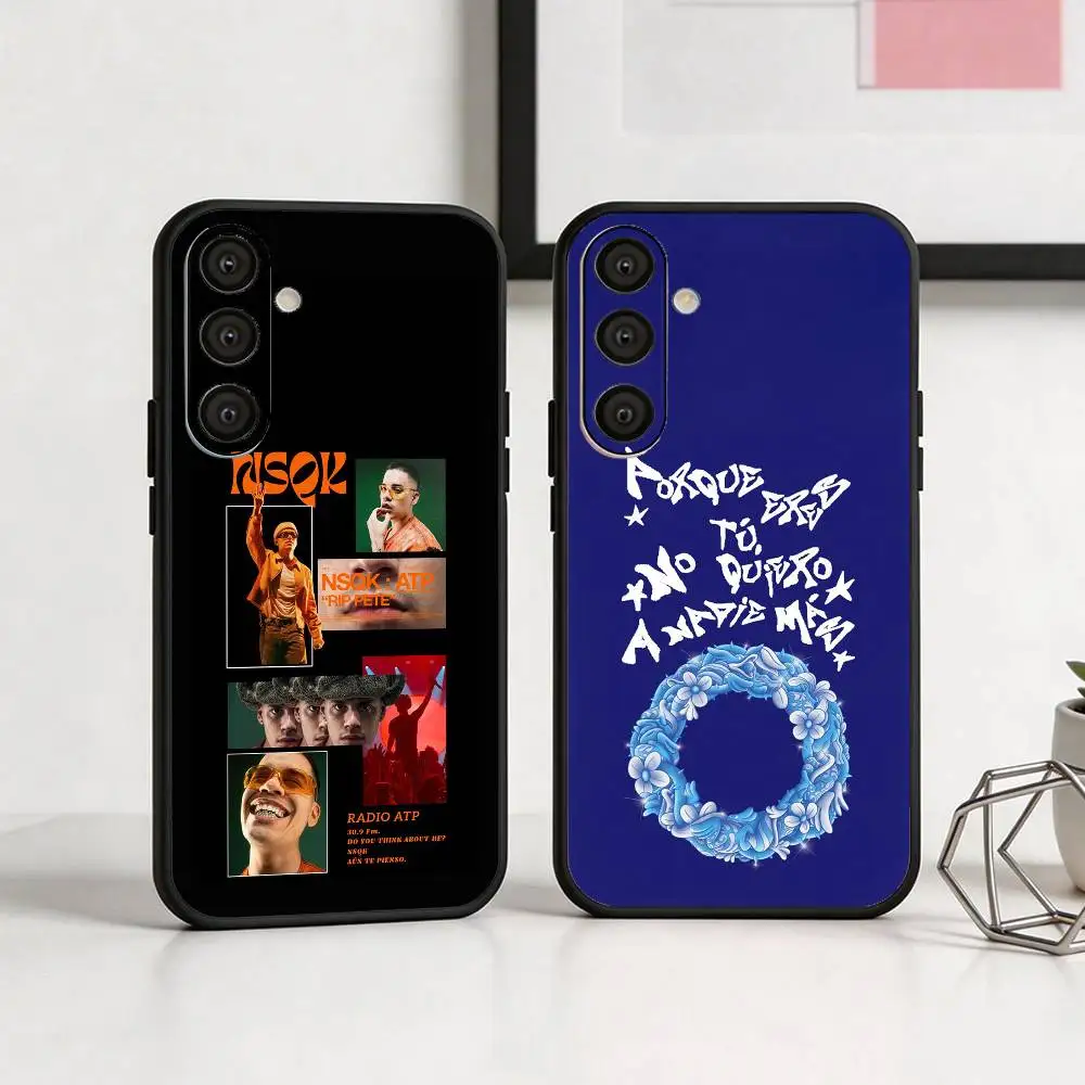 

N-NSQK A-ATP Phone Case For Samsung A73,A21s,A22,A31,A32,A52,A53,A71,A80,Soft Black Shell