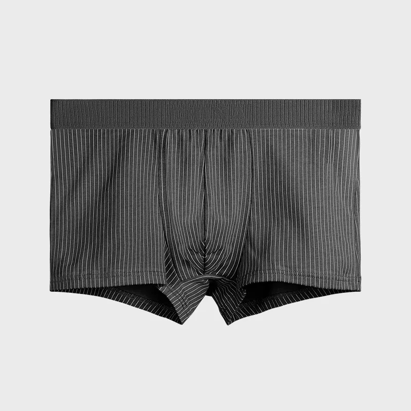 

Men's Antibacterial Underwear, Autumn Winter Boxer Shorts, Mid Waist Plus Size Sports Trunks